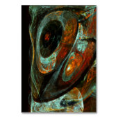 Abstracte kunst met tijdsverdeling kaart (Achterkant)