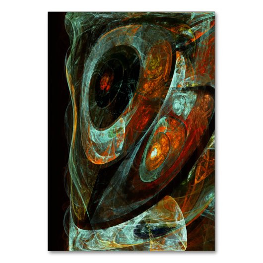 Abstracte kunst met tijdsverdeling kaart (Voorkant)