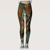 Abstracte kunst met tijdsverdeling leggings (Voorkant)