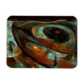 Abstracte kunst met tijdsverdeling magneet (Horizontaal)