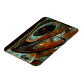 Abstracte kunst met tijdsverdeling magneet (Linkerzijde)