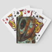 Abstracte kunst met tijdsverdeling pokerkaarten (Achterkant)