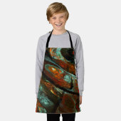 Abstracte kunst met tijdsverdeling schort (Gedragen)