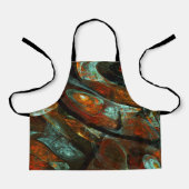 Abstracte kunst met tijdsverdeling schort (Voorkant)