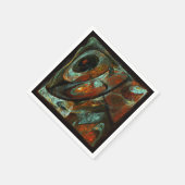 Abstracte kunst met tijdsverdeling servet (Hoek)