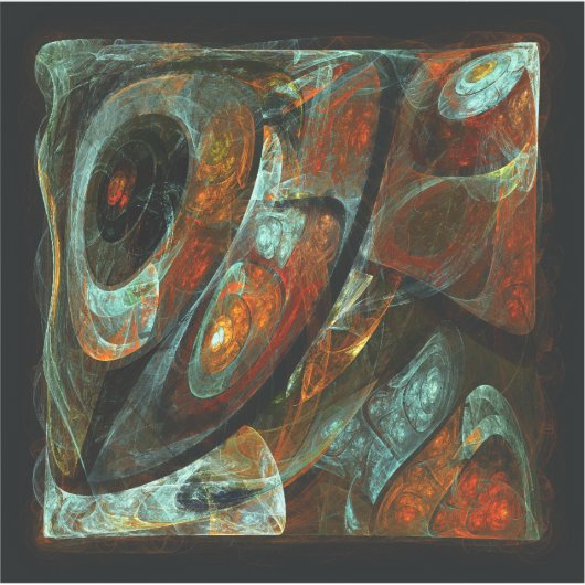 Abstracte kunst met tijdsverdeling sticker (Voorkant)