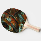 Abstracte kunst met tijdsverdeling tafeltennisbatje (Zijkant)