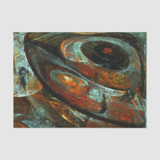 Abstracte kunst met tijdsverdeling tissuepapier (Voorkant)