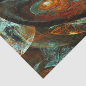 Abstracte kunst met tijdsverdeling tissuepapier (Detail)