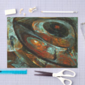 Abstracte kunst met tijdsverdeling tissuepapier (Craft)