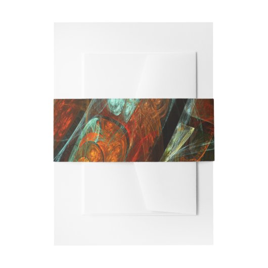 Abstracte kunst met tijdsverdeling uitnodigingen wikkel (Voorkant Voorbeeld)