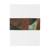 Abstracte kunst met tijdsverdeling uitnodigingen wikkel (Achterkant Voorbeeld)