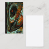 Abstracte kunst met tijdsverdeling visitekaartje (Voorkant / Achterkant)