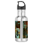 Abstracte kunst met tijdsverdeling waterfles  (Achterkant)