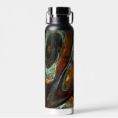 Abstracte kunst met tijdsverdeling waterfles (Voorkant)