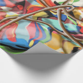 abstracte kunst met touw  cadeaupapier (Hoek)