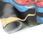 abstracte kunst met touw  cadeaupapier (Rol Hoek)