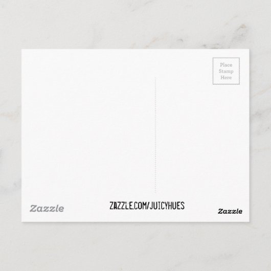 Abstracte kunst met verf kleurbaar briefkaart (Achterkant)