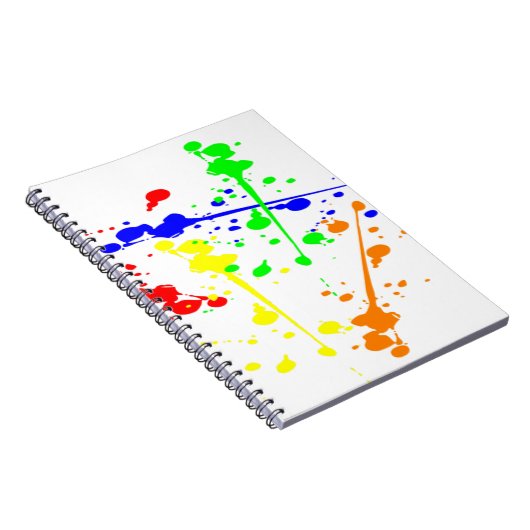 Abstracte kunst met verf kleurbaar notitieboek (Rechterzijde)