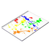 Abstracte kunst met verf kleurbaar notitieboek (Linkerzijde)