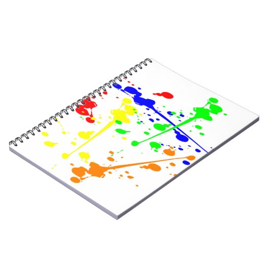 Abstracte kunst met verf kleurbaar notitieboek (Linkerzijde)