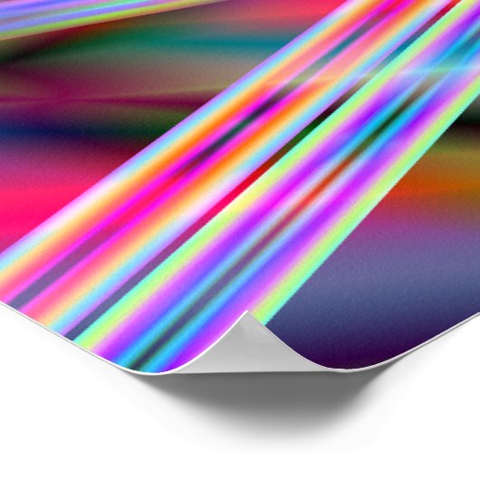 abstracte kunst met zachte lasers poster (Hoek)