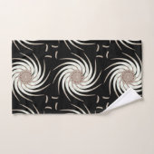 Abstracte kunst met zwart-wit, zwart-wit bad handdoek (Handdoek)
