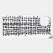 Abstracte kunst met zwarte en witte organische ras Case-Mate iPhone case (Achterkant (horizontaal))