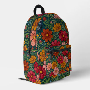 Abstracte Kunst Mexicaanse Bloemen Vlinders Rugzak