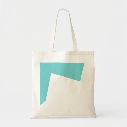 Abstracte Kunst Minimalisme Blauw Wit Tote Bag (Voorkant)