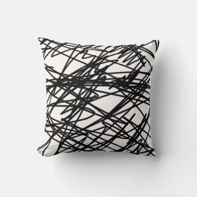 Abstracte Kunst Minimalisme Worp Kussen Cushion (Voorkant)
