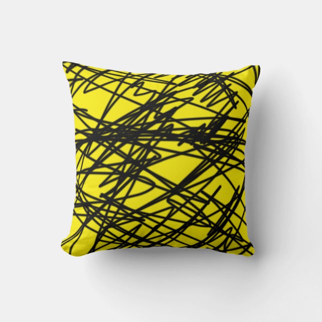 Abstracte Kunst Minimalisme Worp Kussen Cushion (Voorkant)