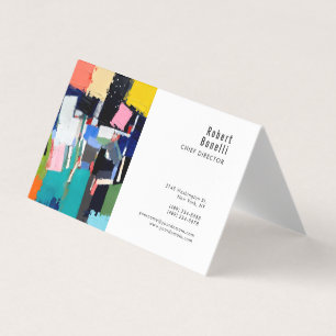 Abstracte Kunst Minimalistisch Eenvoudig Modern St Visitekaartje