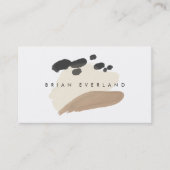 Abstracte kunst minimalistische kunstenaarsprofiel afsprakenkaartje (Voorkant)