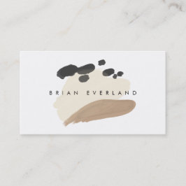 Abstracte kunst minimalistische kunstenaarsprofiel afsprakenkaartje