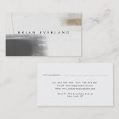 Abstracte kunst minimalistische kunstenaarsprofiel afsprakenkaartje (Voorkant / Achterkant)