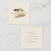 Abstracte kunst minimalistische kunstenaarsprofiel afsprakenkaartje (Voorkant / Achterkant)