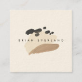 Abstracte kunst minimalistische kunstenaarsprofiel afsprakenkaartje (Voorkant)