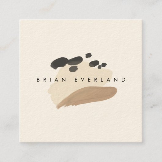 Abstracte kunst minimalistische kunstenaarsprofiel afsprakenkaartje (Voorkant)