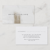 Abstracte kunst minimalistische kunstenaarsprofiel afsprakenkaartje (Voorkant / Achterkant)