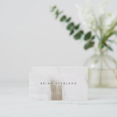 Abstracte kunst minimalistische kunstenaarsprofiel afsprakenkaartje (Staand voorkant)