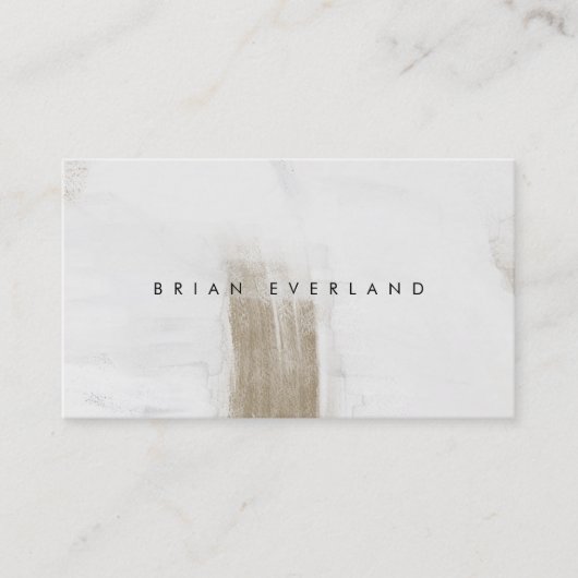 Abstracte kunst minimalistische kunstenaarsprofiel afsprakenkaartje (Voorkant)