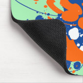 Abstracte kunst Mint Green Modern Art-verfsplash Muismat (Hoek)