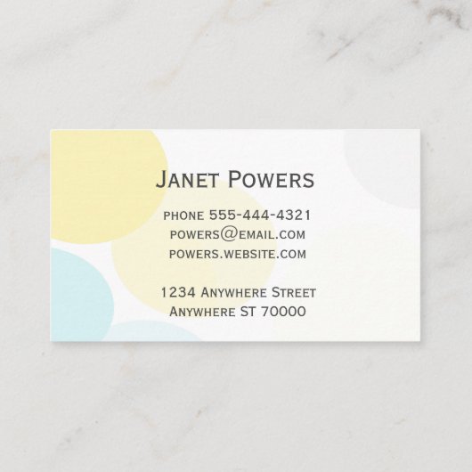 abstracte kunst modern aangepast visitekaartje (Achterkant)
