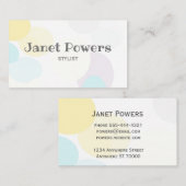 abstracte kunst modern aangepast visitekaartje (Voorkant / Achterkant)