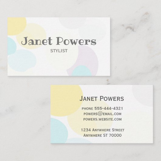 abstracte kunst modern aangepast visitekaartje (Voorkant / Achterkant)