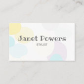 abstracte kunst modern aangepast visitekaartje (Voorkant)