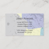 abstracte kunst modern aangepast visitekaartje (Achterkant)