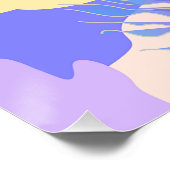 Abstracte Kunst Modern Hedendaags Kleurrijk Perfect Poster (Hoek)