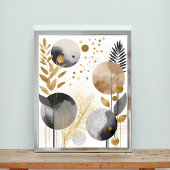 Abstracte kunst, modern minimalistisch poster